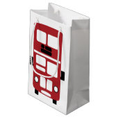 Rode dubbeldeksbus cadeau klein cadeauzakje (Achterkant Gekanteld)