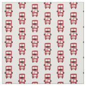 Rode dubbeldeksbus stof (Swatch)