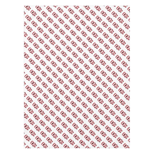 Rode dubbeldeksbus tafellaken (Voorkant)