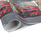 Rode dubbeldeksbussen cadeaupapier (Rol Hoek)