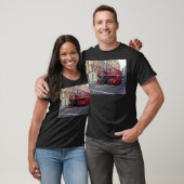 Rode dubbeldeksbussen t-shirt (Unisex)