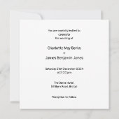 Rode Dubbele Decker Londen Bus Bruiloft Uitnodigin Kaart (Achterkant)