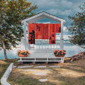 Rode Dubbele Geluk Chinese Bruiloft Banner Set 3