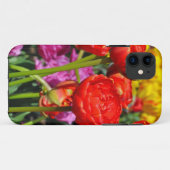 Rode dubbele tulpen Case-Mate iPhone case (Achterkant (horizontaal))
