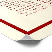 Rode dubbelgelukszoekende Chinese bruiloft Poster (Hoek)