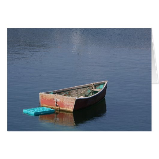 Rode Duffy Boot Nota Kaart (Voorkant Horizontaal)