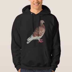 Rode duif (geïsoleerd) hoodie