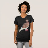 Rode duif (geïsoleerd) t-shirt (Voorkant volledig)