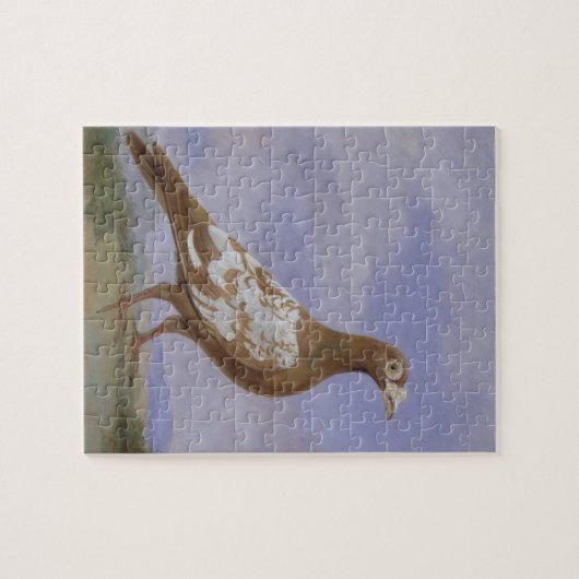 Rode duif (olie op doek) legpuzzel (Horizontaal)