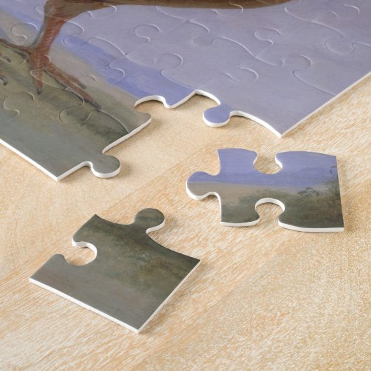 Rode duif (olie op doek) legpuzzel (Zijkant)