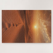 Rode Duin Horizon - Zonovergoten Woestijnpad Puzze Legpuzzel (Horizontaal)