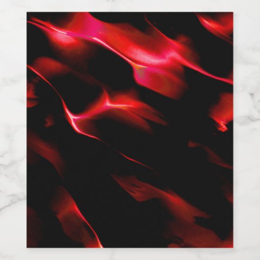 Rode duinen in het donker wijn etiket (Enkel label)