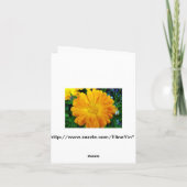 rode duitse bloem kaart (Achterkant)