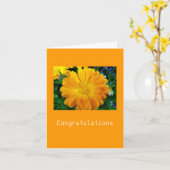 rode duitse bloem kaart (Gele Bloem)