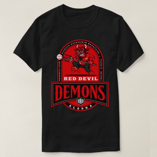 Rode Duivel Alaska Demons T-shirt (Design voorkant)