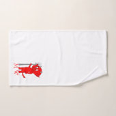 Rode Duivel Design Met Monogram Bad Handdoek (Handdoek)