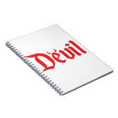 Rode duivel notitieboek (Rechterzijde)