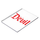 Rode duivel notitieboek (Linkerzijde)