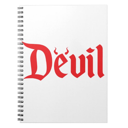 Rode duivel notitieboek (Voorkant)