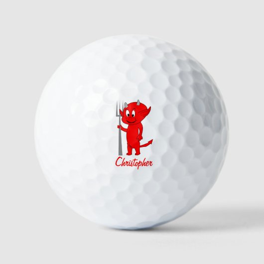 Rode Duivel Ontwerp Golfballen (Voorkant)
