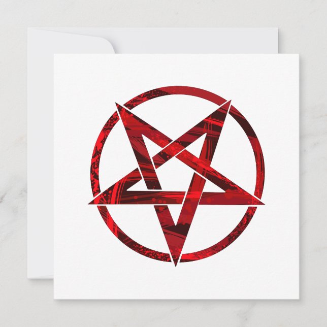 Rode Duivel Pentagram (Voorkant)