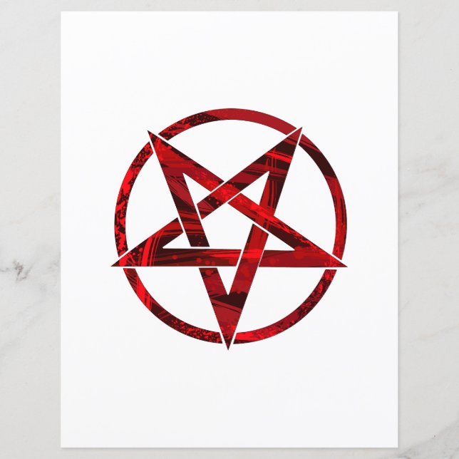 Rode Duivel Pentagram (Voorkant)