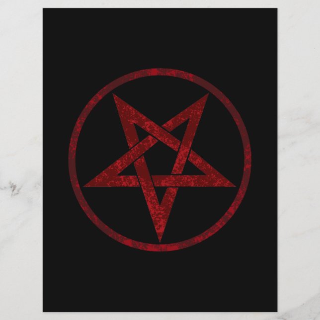 Rode Duivel Pentagram (Voorkant)
