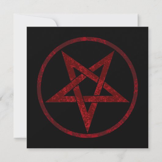 Rode Duivel Pentagram Aankondiging (Voorkant)