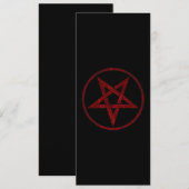 Rode Duivel Pentagram Advieskaart (Voorkant / Achterkant)