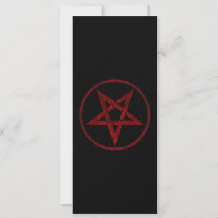 Rode Duivel Pentagram Advieskaart