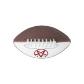 Rode Duivel Pentagram American Football (Voorkant)