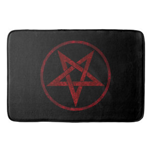 Rode Duivel Pentagram Badmat