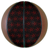 Rode Duivel Pentagram Basketbal (Verticaal)