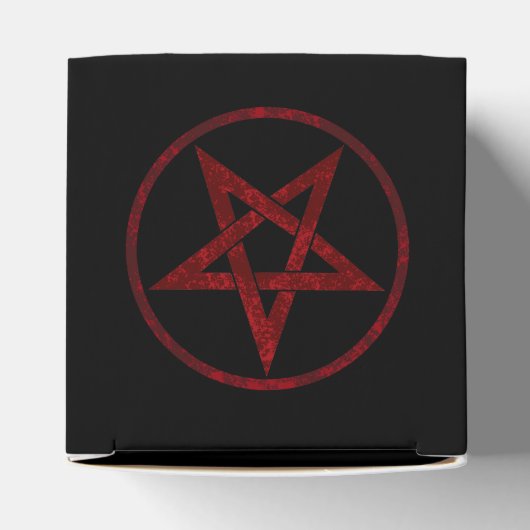 Rode Duivel Pentagram Bedankdoosjes (Bovenkant)