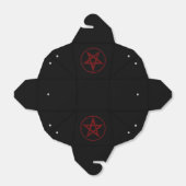 Rode Duivel Pentagram Bedankdoosjes (Uitgevouwen)