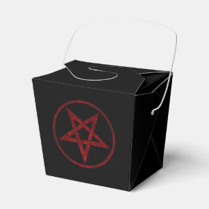 Rode Duivel Pentagram Bedankdoosjes