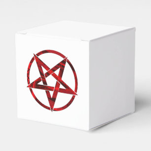 Rode Duivel Pentagram Bedankdoosjes