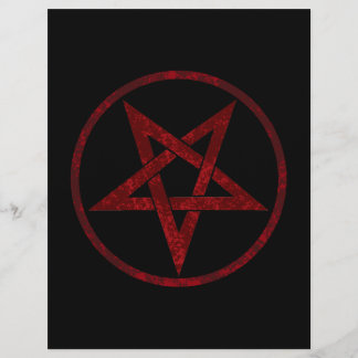 Rode Duivel Pentagram Briefhoofd