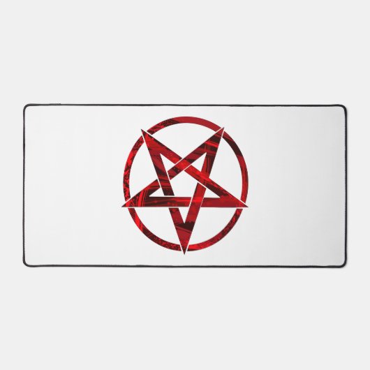 Rode Duivel Pentagram Bureaumat (Voorkant)