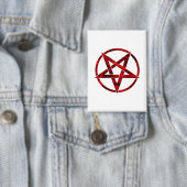 Rode Duivel Pentagram Button (Insitu)