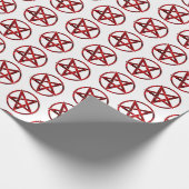 Rode Duivel Pentagram Cadeaupapier (Hoek)