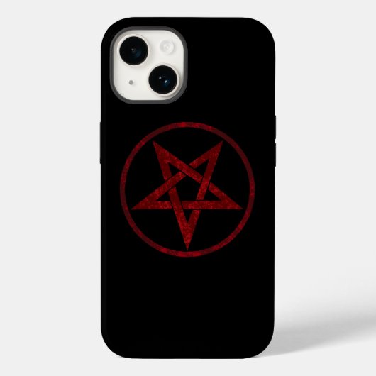 Rode Duivel Pentagram Case-Mate iPhone Case (Achterkant)