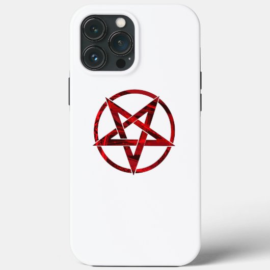 Rode Duivel Pentagram Case-Mate iPhone Case (Achterkant)