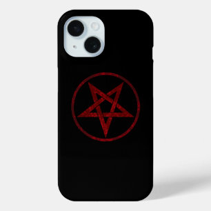 Rode Duivel Pentagram iPhone 15 Case