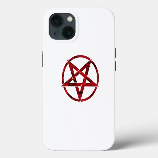 Rode Duivel Pentagram Case-Mate iPhone Case (Achterkant)