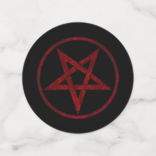 Rode Duivel Pentagram Confetti