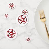 Rode Duivel Pentagram Confetti (Groep)