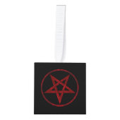 Rode Duivel Pentagram Decoratie (Voorkant)