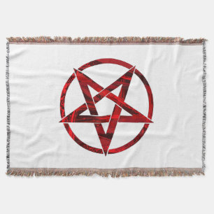 Rode Duivel Pentagram Deken