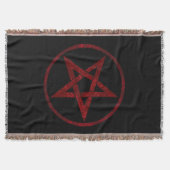 Rode Duivel Pentagram Deken (Voorkant)